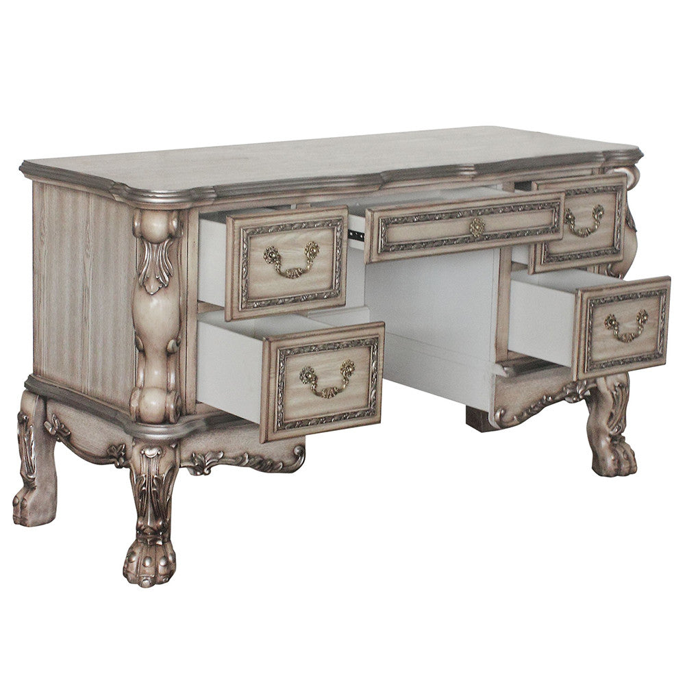 ACME 28193 Dresden Vanity Desk, Vintage Bone White