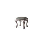 ACME 28195 Dresden Vanity Stool, Vintage Bone White & PU