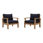 Modway EEI-1819 Marina 2 Piece Outdoor Patio Teak Set