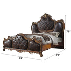 ACME 28237EK Picardy Eastern King Bed, PU & Cherry Oak