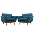 Modway EEI-1284 Engage Wood Armchair Set of 2