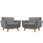 Modway EEI-1284 Engage Wood Armchair Set of 2
