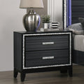 ACME 28433 Haiden Nightstand, Weathered Black Finish