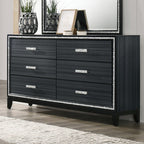 ACME 28435 Haiden Dresser, Weathered Black Finish