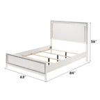 ACME 28450Q Haiden Queen Bed, LED & White Finish
