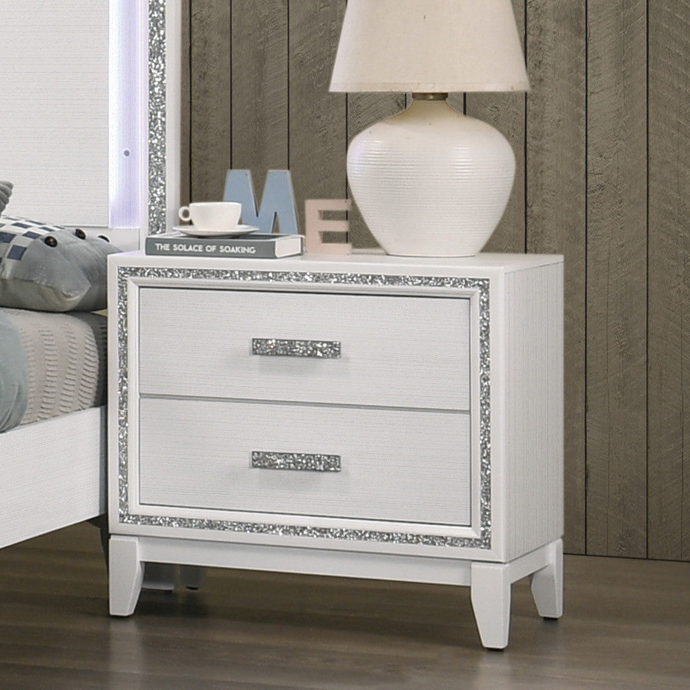 ACME 28453 Haiden Nightstand, White Finish