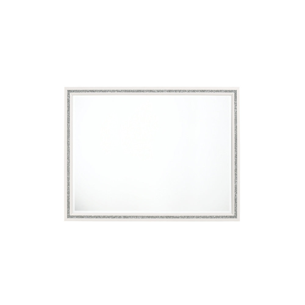 ACME 28454 Haiden Mirror, White Finish