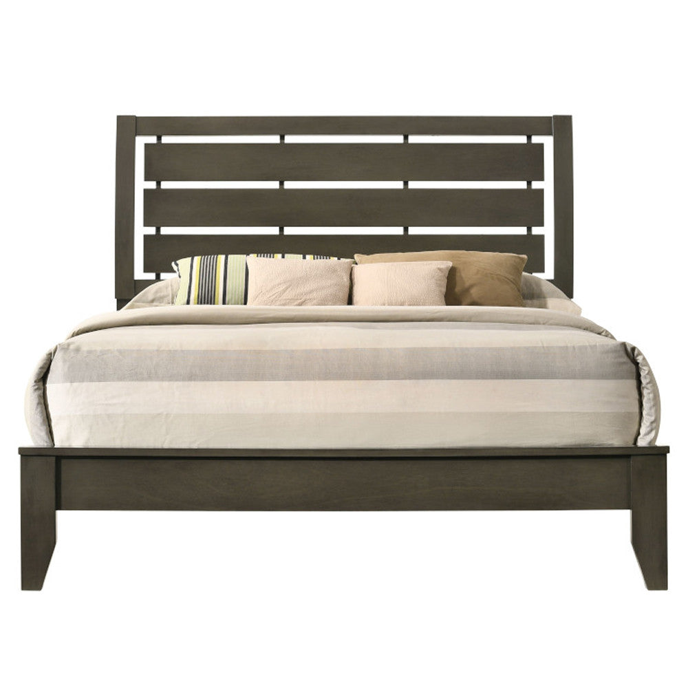 ACME 28467EK Ilana Eastern King Bed, Gray Finish