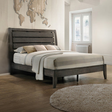 ACME 28467EK Ilana Eastern King Bed, Gray Finish