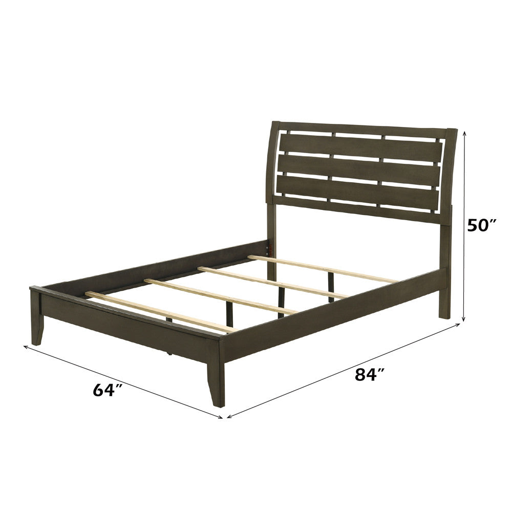 ACME 28470Q Ilana Queen Bed, Gray Finish