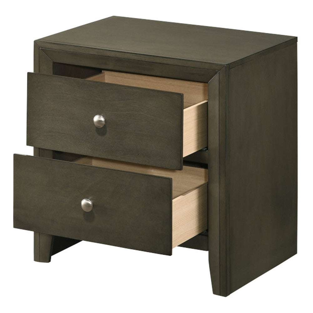 ACME 28473 Ilana Nightstand, Gray Finish