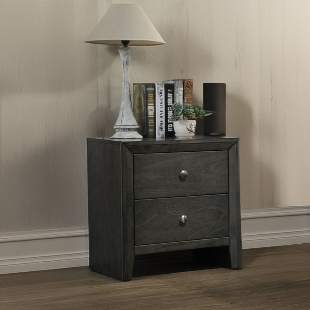 ACME 28473 Ilana Nightstand, Gray Finish