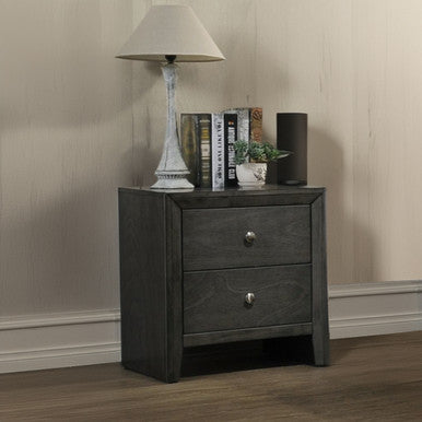 ACME 28473 Ilana Nightstand, Gray Finish