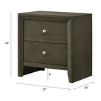 ACME 28473 Ilana Nightstand, Gray Finish