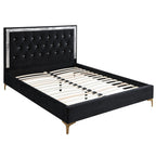 ACME 28987EK Rowan Eastern King Bed, Black Fabric