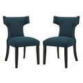Modway EEI-2741 Curve Fabric Dining Side Chair Set of 2