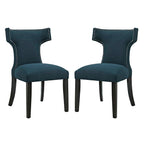 Modway EEI-2741 Curve Fabric Dining Side Chair Set of 2