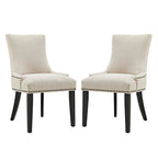 Modway EEI-2746 Marquis Fabric Dining Side Chair Set of 2
