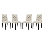 Modway EEI-3475 Duchess Fabric Dining Chair Set of 4