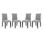 Modway EEI-3475 Duchess Fabric Dining Chair Set of 4