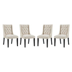 Modway EEI-3558 Baronet Fabric Dining Chair Set of 4