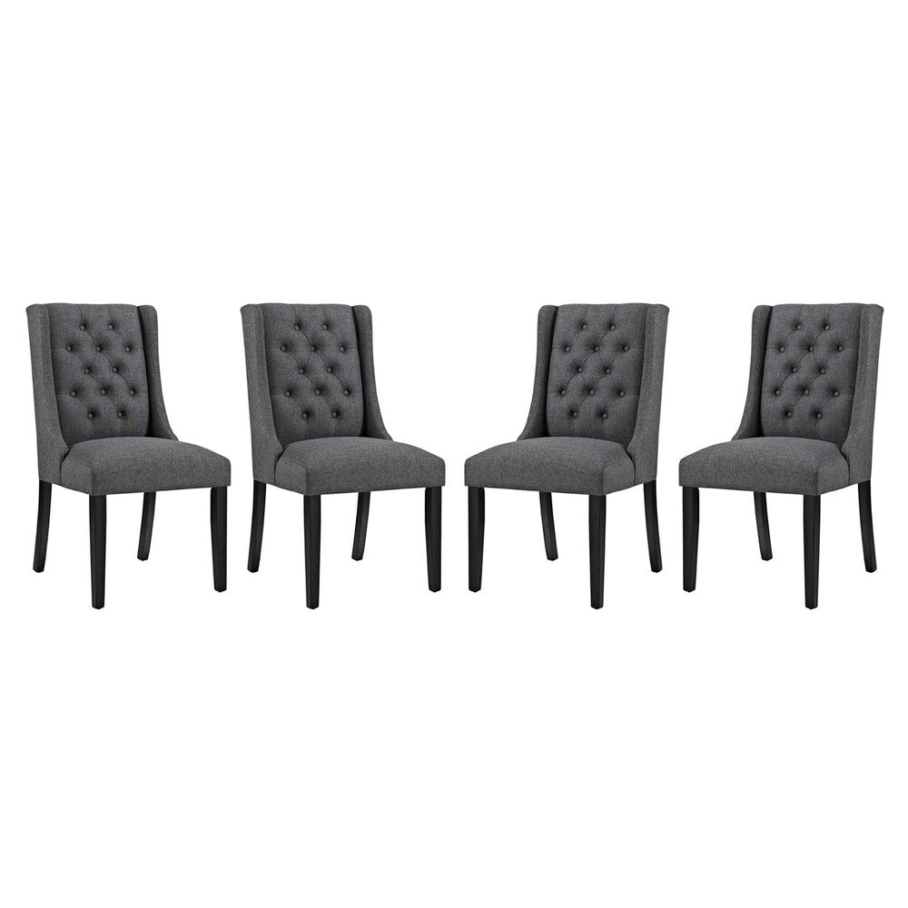 Modway EEI-3558 Baronet Fabric Dining Chair Set of 4