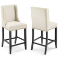 Modway EEI-4016 Baron Upholstered Fabric Counter Stool Set of 2