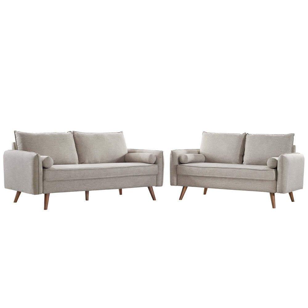 Modway EEI-4047 Revive Upholstered Fabric Sofa and Loveseat Set