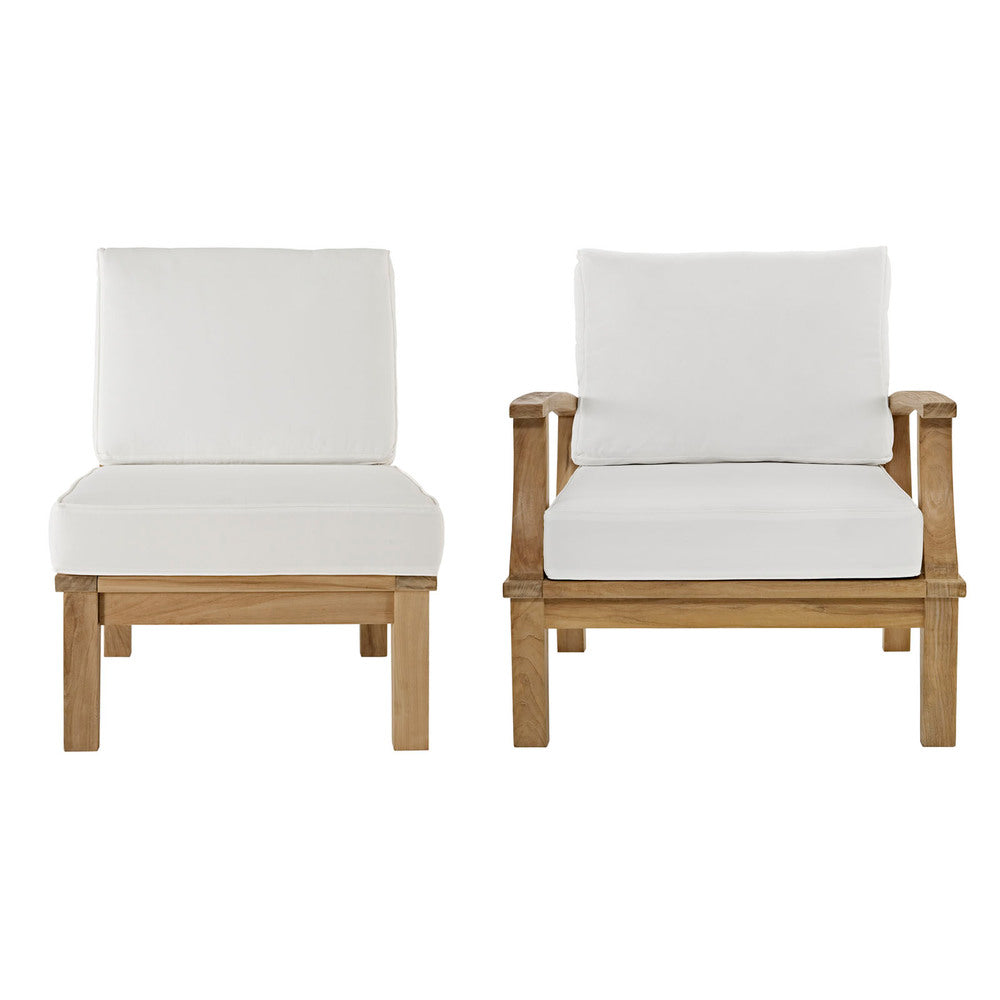 Modway EEI-1823 Marina 2 Piece Outdoor Patio Teak Set