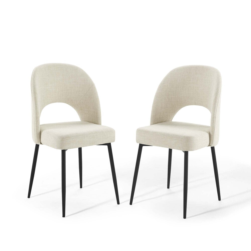 Modway EEI-4490 Rouse Upholstered Fabric Dining Side Chair Set of 2