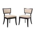 Modway EEI-4557 Pristine Upholstered Fabric Dining Chairs Set of 2