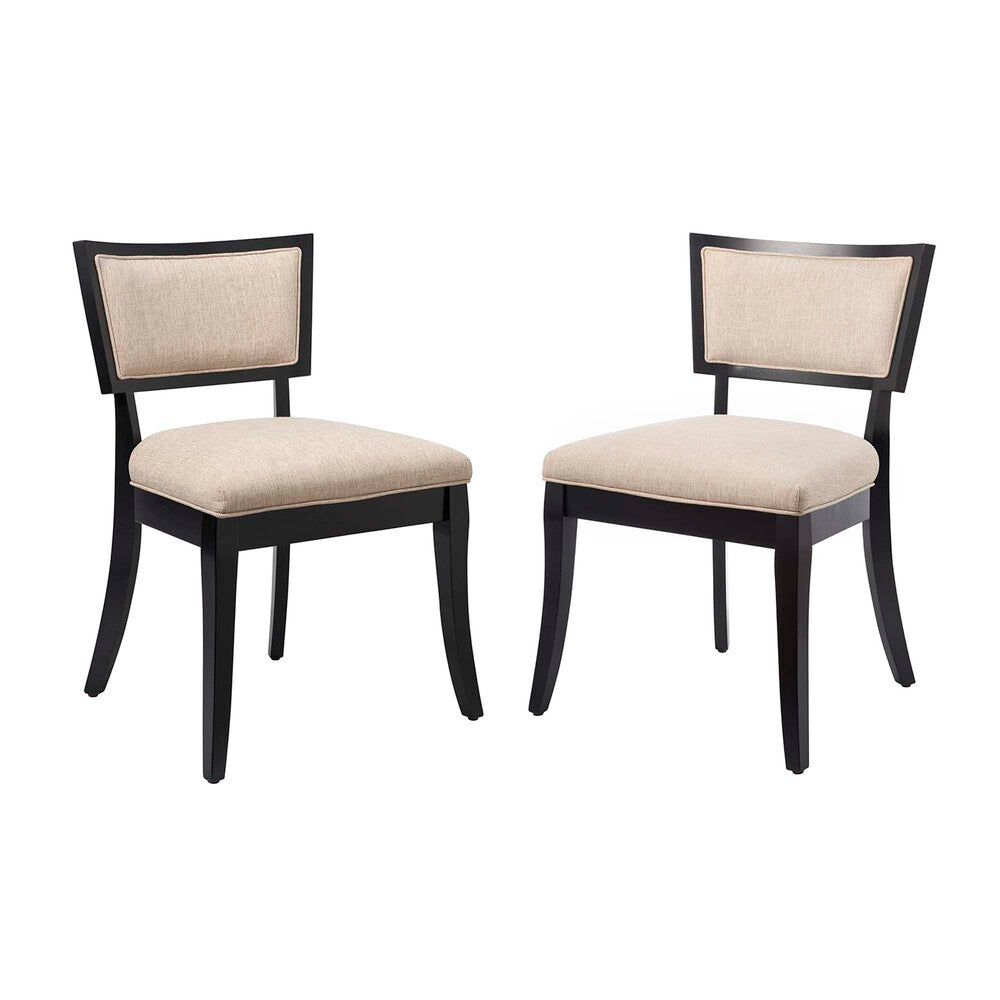 Modway EEI-4557 Pristine Upholstered Fabric Dining Chairs Set of 2