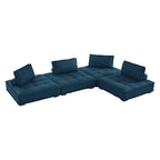 Modway EEI-5208 Saunter 4-Piece Tufted Fabric Fabric Sectional Sofa