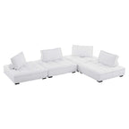 Modway EEI-5208 Saunter 4-Piece Tufted Fabric Fabric Sectional Sofa