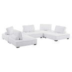 Modway EEI-5210 Saunter 5-Piece Tufted Fabric Fabric Sectional Sofa