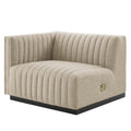 Modway EEI-5491 Conjure Channel Tufted Upholstered Fabric Left-Arm Chair