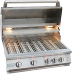 Kokomo 32” Professional Built in Gas Grill (4 Burner/Back Burner) -