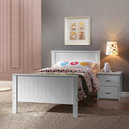 ACME 30025T Bungalow Twin Bed, White (1Set/2Ctn)