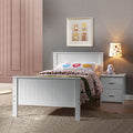 ACME 30025T Bungalow Twin Bed, White (1Set/2Ctn)