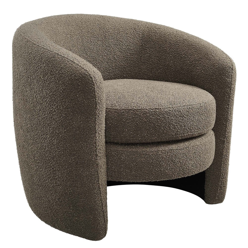 Modway EEI-6666 Affinity Upholstered Boucle Fabric Curved Back Armchair