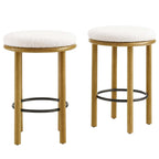 Modway EEI-6818 Fable Boucle Fabric Counter Stools Set of 2