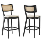 Modway EEI-6820 Caledonia Wood Bar Stools Set of 2