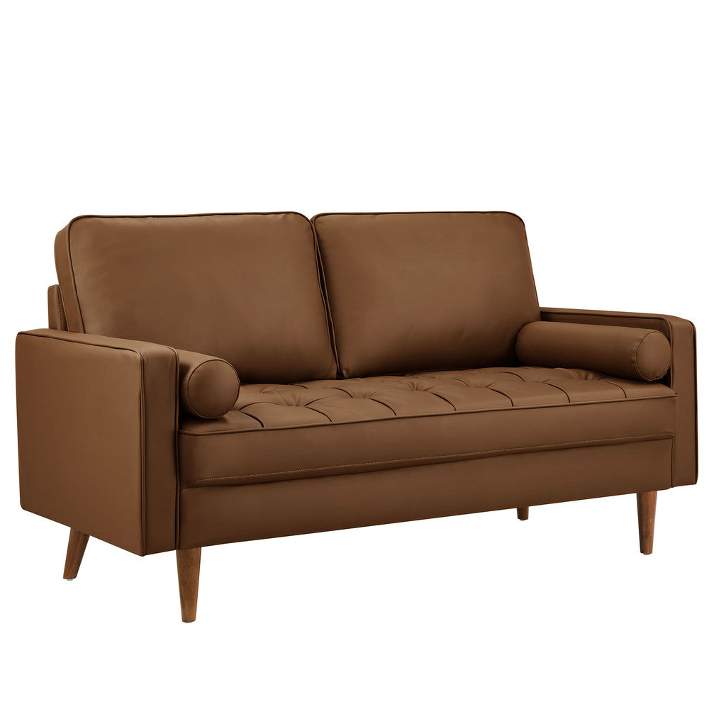 Modway EEI-6972 Valour Tufted Vegan Leather Loveseat