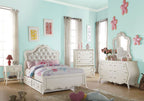 ACME 30505T Edalene Twin Bed, Pearl White (1Set/3Ctn)