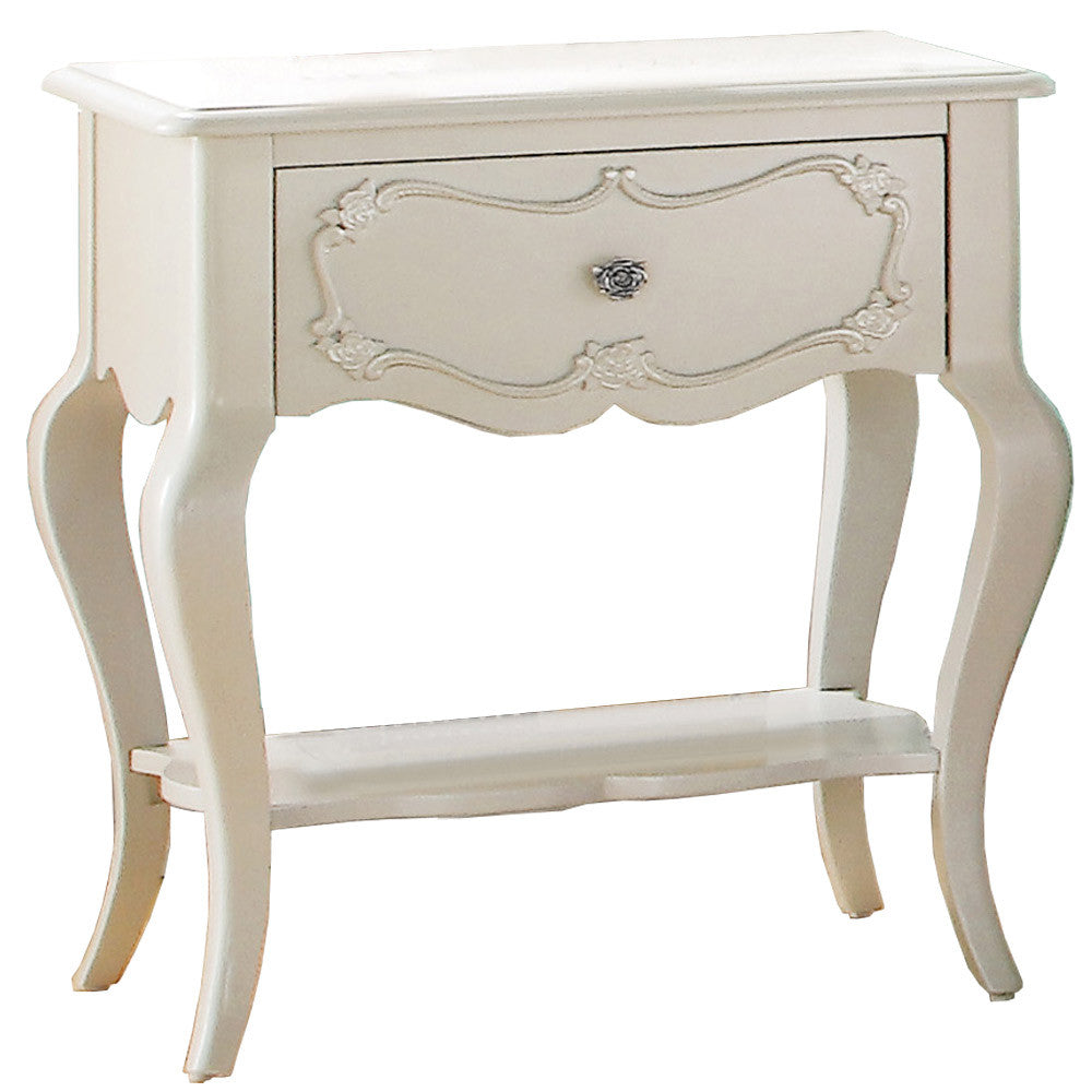 ACME 30509 Edalene Nightstand, Pearl White
