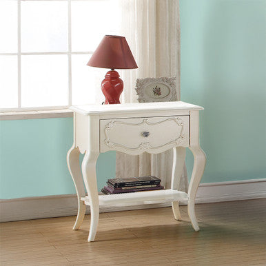 ACME 30509 Edalene Nightstand, Pearl White