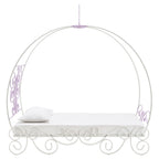ACME 30530T Priya II Twin Bed with Canopy, White & Light Purple
