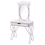 ACME 30539 Priya II Vanity Set, White & Light Purple