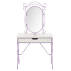 ACME 30539 Priya II Vanity Set, White & Light Purple