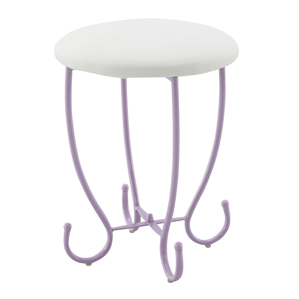 ACME 30539 Priya II Vanity Set, White & Light Purple
